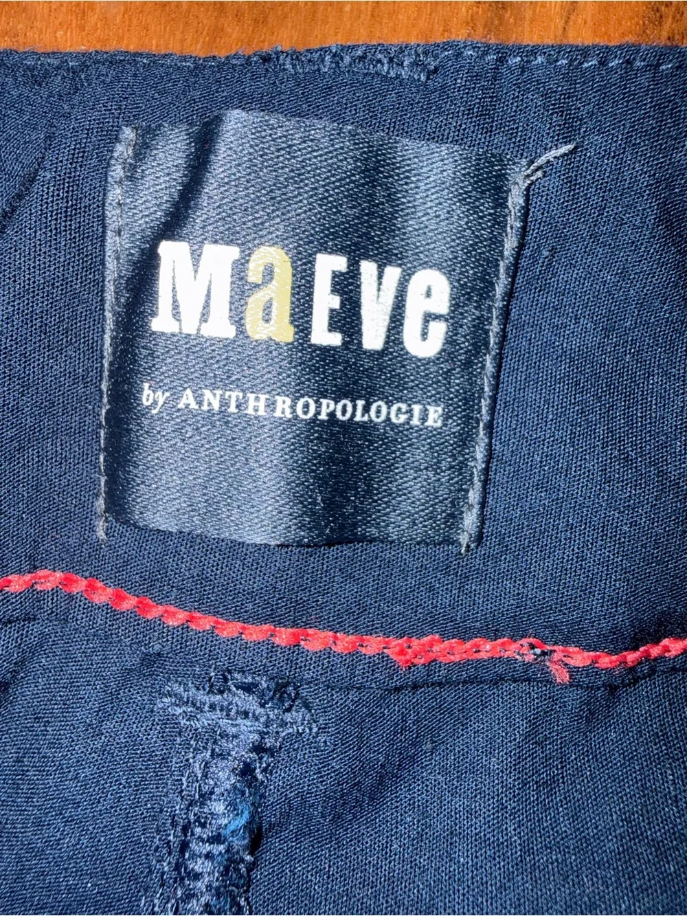 Anthropologie Maeve Colette Pant Wide-Leg Cropped in Ink sz 30 - Picture 5 of 13